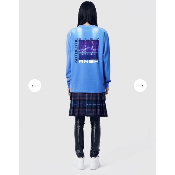 RENSUKE MAGIC MOUNTAIN THERMOCHROMIC COLOR-CHANGE LOOSE LONG SLEEVE SHIRT
